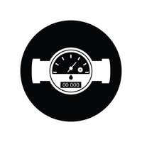 water meter icoon vector