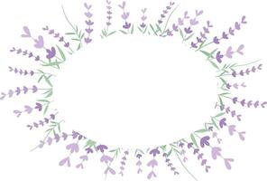 abstract lavendel bloem achtergrond vector ontwerp bloemen grens kader