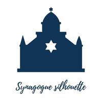 kerken illustraties. synagoge. vector silhouetten illustraties Aan een wit achtergrond.