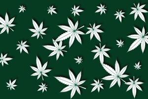 groen marihuana blad vector vector marihuana blad achtergrond beeld marihuana blad illustratie