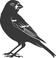 ai gegenereerd silhouet huis mus vogel dier vlieg zwart kleur enkel en alleen vector