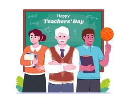gelukkig leraren' dag vector