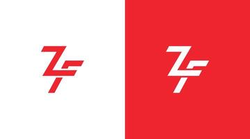 zf brief logo ontwerp, zf icoon merk identiteit ontwerp monogram logo minimalistische logo ontwerp vector