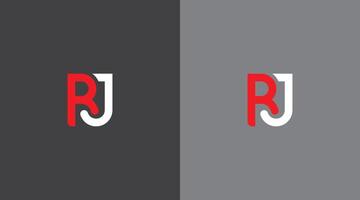 rj brief logo ontwerp, jr icoon merk identiteit ontwerp monogram logo minimalistische logo ontwerp vector