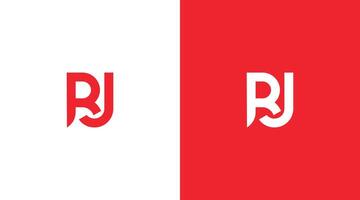 rj brief logo ontwerp, rj icoon merk identiteit ontwerp monogram logo minimalistische logo ontwerp vector