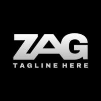 zag brief eerste logo ontwerp vector