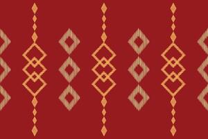 traditioneel etnisch ikat motief kleding stof patroon meetkundig stijl.afrikaans ikat borduurwerk etnisch oosters patroon rood achtergrond behang. abstract,vector,illustratie.textuur,frame,decoratie. vector