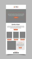 ecommerce e-mail sjabloon vector