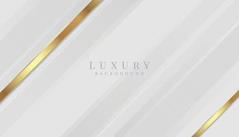 luxueus wit achtergrond met sprankelend goud en schitteren. modern elegant abstract achtergrond vector
