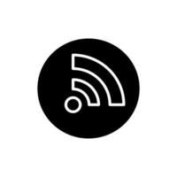 signaal icoon vector. Wifi illustratie teken. antenne en satelliet signaal symbolen. draadloze logo. vector