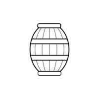 vat icoon vector. wijn illustratie teken. wijn vat symbool of logo. vector