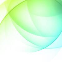 groen abstract achtergrond met overlappende cirkels vector