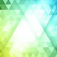 groen driehoeken Aan wit achtergrond vector