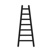 ladder icoon arbeider zwart vector achtergrond ontwerp.