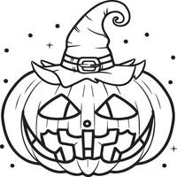 halloween kleur Pagina's. halloween schets vector