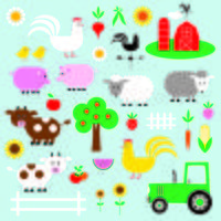 boerderij clipart vector