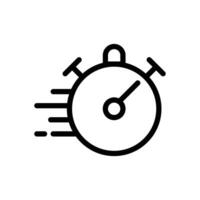 vector van stopwatch icoon. stopwatch logo. geïsoleerd Aan wit achtergrond.