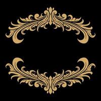 luxe kader ornament bruiloft decoratie vector