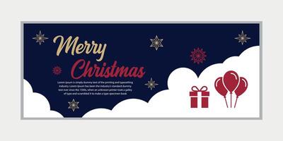 vrolijk Kerstmis banier reeks en gelukkig nieuw jaar banier, sociaal media Hoes en web spandoek, vrolijk Kerstmis ontwerp voor groet kaart, vector