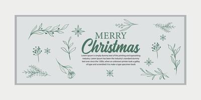 vrolijk Kerstmis banier reeks en gelukkig nieuw jaar banier, sociaal media Hoes en web spandoek, vrolijk Kerstmis ontwerp voor groet kaart, vector