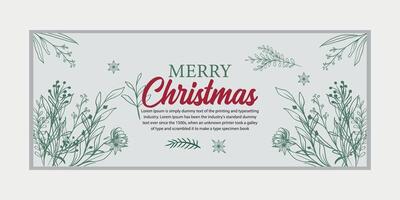 vrolijk Kerstmis banier reeks en gelukkig nieuw jaar banier, sociaal media Hoes en web spandoek, vrolijk Kerstmis ontwerp voor groet kaart, vector