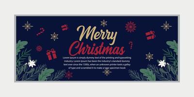 vrolijk Kerstmis banier reeks en gelukkig nieuw jaar banier, sociaal media Hoes en web spandoek, vrolijk Kerstmis ontwerp voor groet kaart, vector