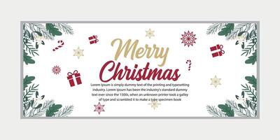 vrolijk Kerstmis banier reeks en gelukkig nieuw jaar banier, sociaal media Hoes en web spandoek, vrolijk Kerstmis ontwerp voor groet kaart, vector
