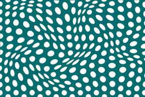 gemakkelijk abstract wit kleur polka punt golvend patroon Aan zee groen kleur achtergrond wit dots in een groen achtergrond vector