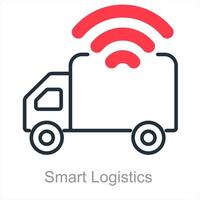 slim logistiek en vervoer icoon concept vector
