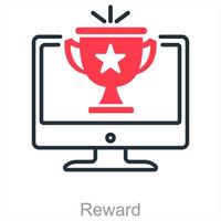 beloning en prijs icoon concept vector