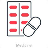 geneeskunde en pillen icoon concept vector