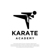 karate Muay Thais taekwondo krijgshaftig kunst logo ontwerp vector illustratie