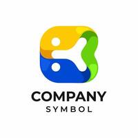 brief k symbool icoon logo ontwerp vector