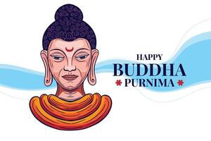 Boeddha jayanti, Boeddha purnima, en Boeddha dag, vesak viering groet vector