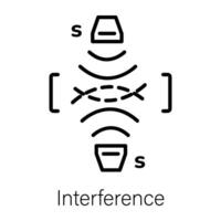 modieus interferentie concepten vector