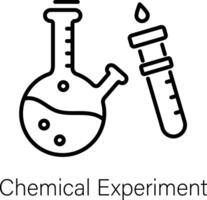 modieus chemisch experiment vector