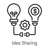 modieus idee sharing vector