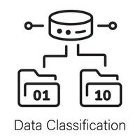 modieus gegevens classificatie vector