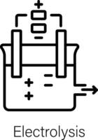 modieus elektrolyse concepten vector