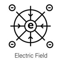 modieus elektrisch veld- vector