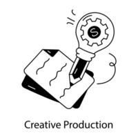 modieus creatief productie vector