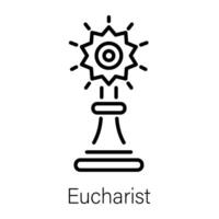 modieus Eucharistie concepten vector