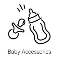 modieus baby accessoires vector