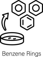 modieus benzeen ringen vector