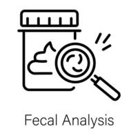 modieus fecaal analyse vector