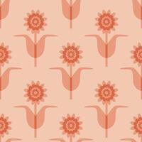 roze naadloos patroon met meetkundig kleuren vector