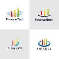 financiën logo vector sjabloon illustratie