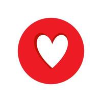 liefde hart logo vector sjabloon illustratie