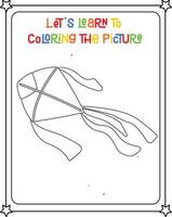 tekening vector kleur boek illustratie vlieger