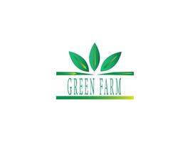 groen boerderij logo ontwerp vector